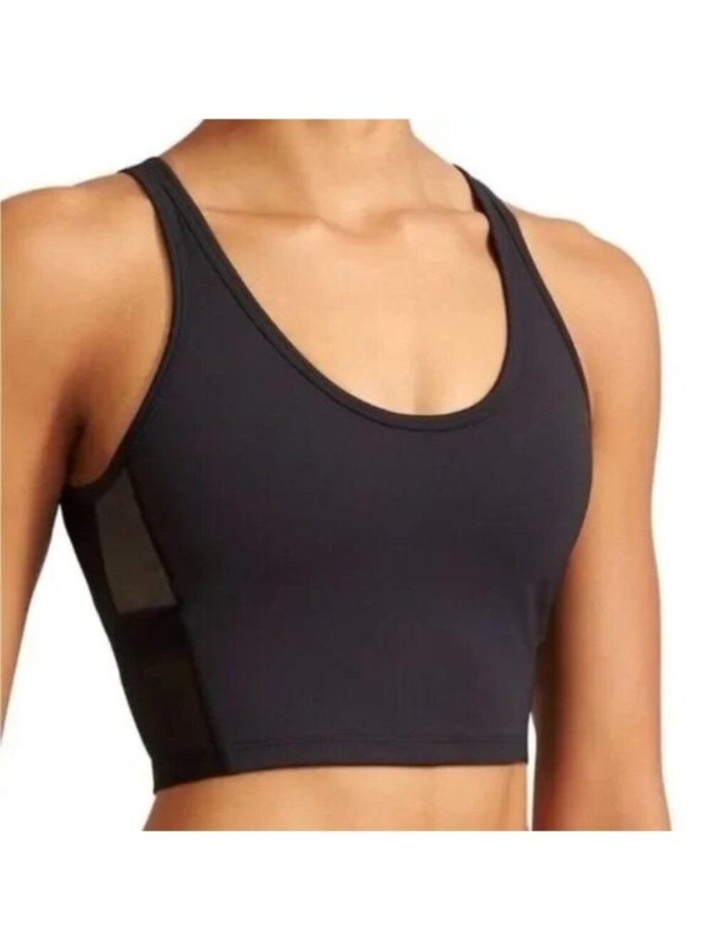 Derek Lam 10C Athleta Black Longline Sports Bra
